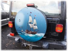 Cache roue cache pneu bateau