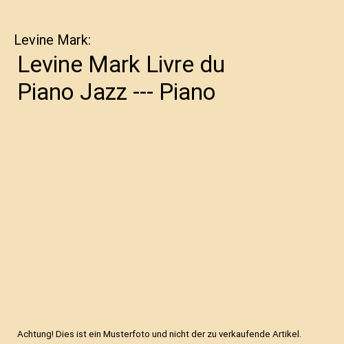 Levine mark livre - livre, du