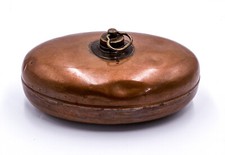 Antique Kupferbettflasche