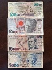 Lot de 4 billets de banque