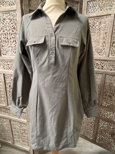 Robe chemise kaki little - chemise, 38