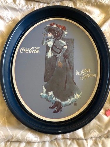 1991 coca cola tin tray - coca,