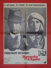 "BONNIE ET CLYDE" Affiche originale 1967 (Warren BEATTY, Faye DUNAWAY) 60x80cm