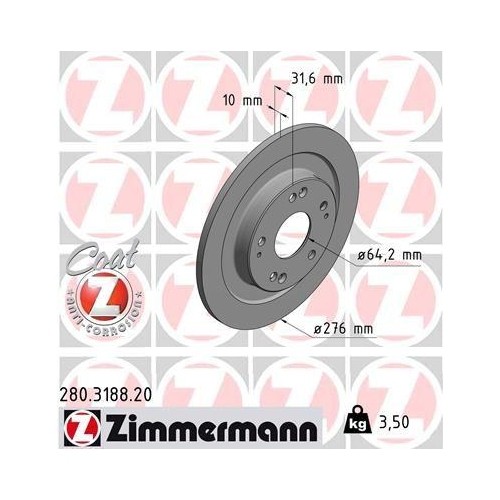 Disque frein zimmermann - de,