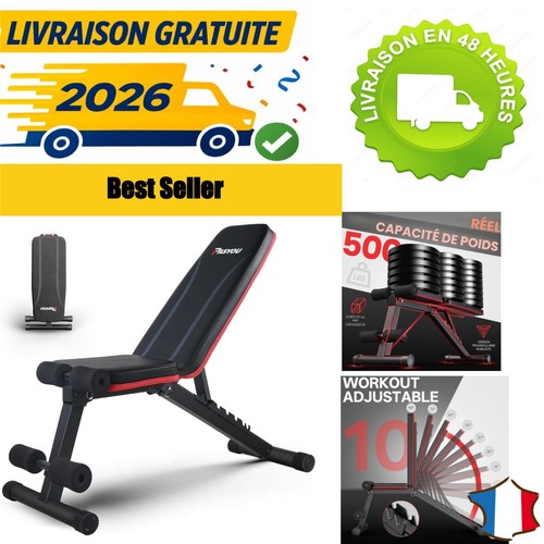 Banc musculation pliable - banc, de