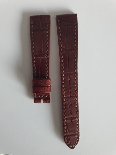 Bracelet alligator maron 18mm - alligator,
