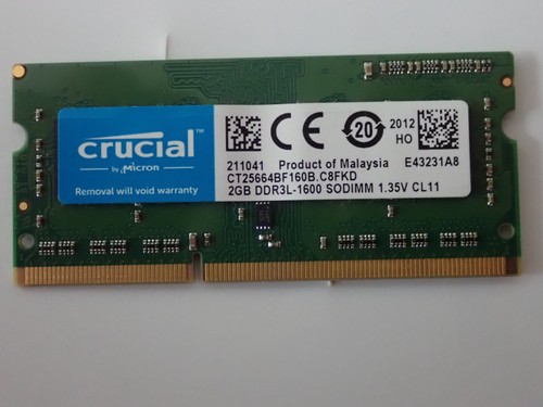 Crucial 2gb ddr3l 1600 - crucial,
