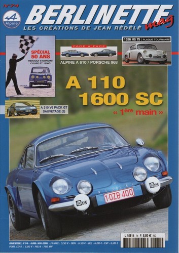Berlinette mag alpine - 74,