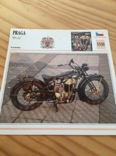 Praga 500 cm3 1930 Carte moto