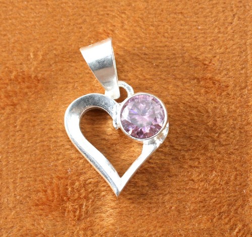 Pendentif cœur solitaire - pendentif,