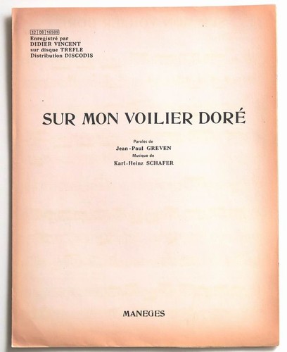 Partition vintage sheet music
