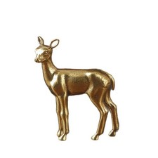 1x Rétro Laiton Cerf Figurine