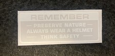 CB750 FOUR,CB500 FOUR,CB350 FOUR,CT70 "PRESERVE NATURE" REMEMBER TANK DECAL