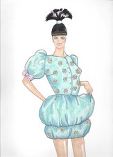 DESSIN DE MODE    AQUARELLE