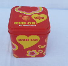 BOITE PUBLICITAIRE MAGGI KUB OR " DESIGN BY SOPHIA WOOD MODELE 2008 HAUTEUR 9 cm