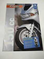 Peugeot Elyséo 150cc de 2001 Prospectus Catalogue Brochure Moto