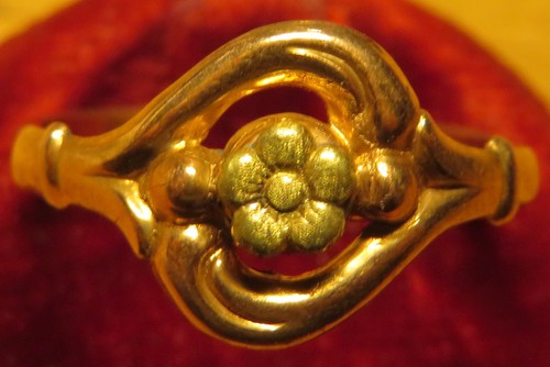 Bague romantique 1900 plaqué - romantique,
