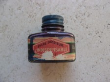 bouteille encre L'indispensable encrier porte plume ancien en verre