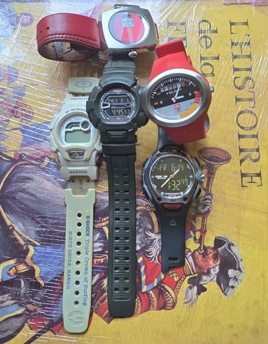 Lot montres casio shok timex - montres,