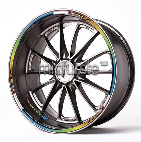 Autocollant jante moto blanc