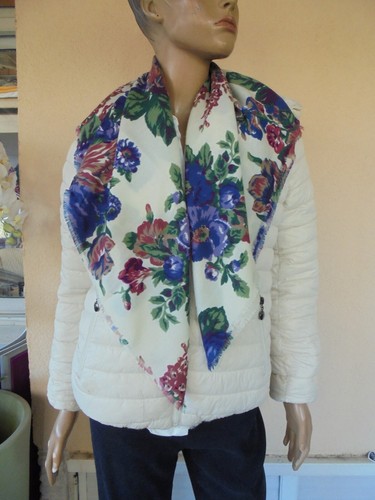 Echarpe carree hiver imprime - d'hiver,