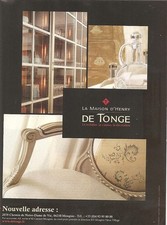 PUBLICITE DE TONGE Décoration Cuisine Mobilier 2011