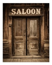 Porte de salon western vintage