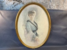 Ancien dessin portrait de
