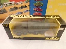 KAISER JEEP +DECAL US MILITAIRE SOLIDO 1/50 NO IXO NOREV VITESSE CORGI DINKY§870