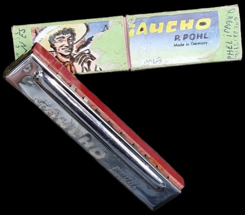 Harmonica ancien dans boite - harmonica,