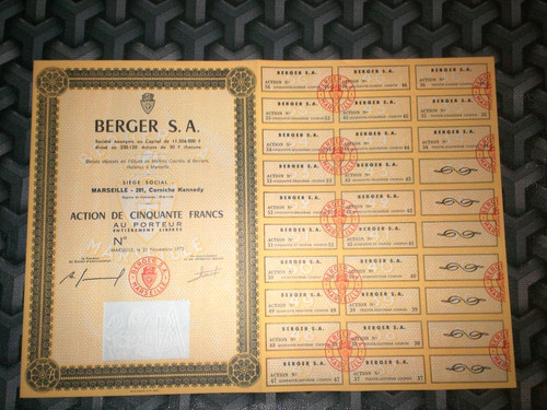 Actions berger - actions,
