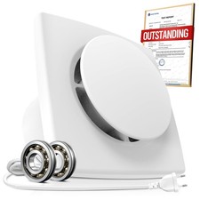 Extracteur d'Air 100mm Silencieux Puissante Ventilation 130m³/h Ventilateur A...