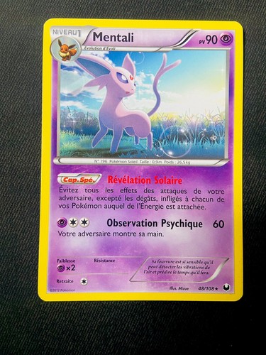 Carte pokémon mentali 108 - carte, 48/108