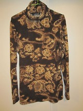 Pull col roulé imprimé