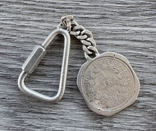 Porte Clé ancien « Monnaie 1 Lira 1866  » - Argent Massif