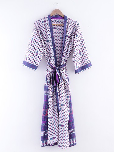 Robe kimono soie - robe, en