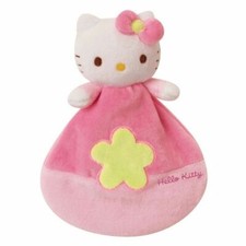 Doudou grelot Rose HELLO KITTY