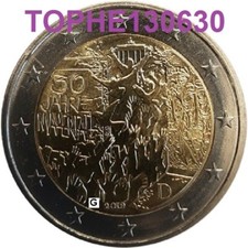 ALLEMAGNE 2 EURO COMMÉMORATIVE 2019 "MUR DE BERLIN" ATELIERS G