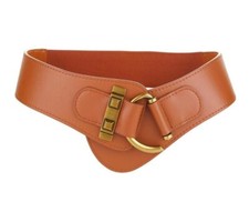 Vintage Ceinture Large en Cuir pour Femme Corset Ceintures Élastique pour Rob...