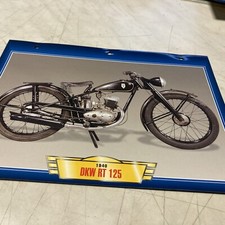 DKW RT125 1940 125 RT fiche carte moto passion collection Atlas