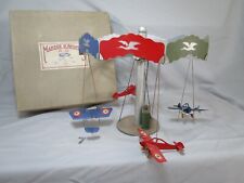 Q884 JOUETS A.D. MANEGE AVIONS ANNEES 1940 METAL