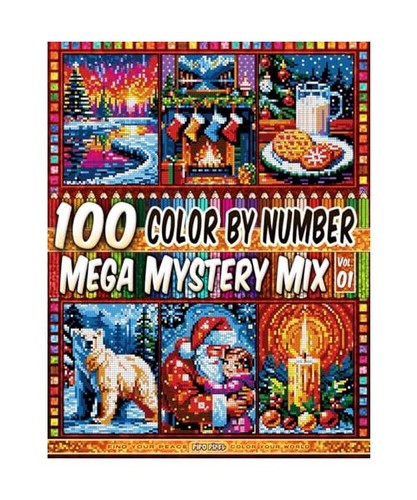 100 color number mega - number,