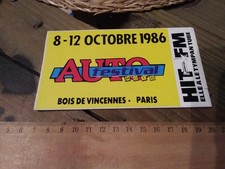 Ancien autocollant radio FM HIT auto festival bois de vincennes Paris