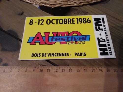 Ancien autocollant radio - , fm