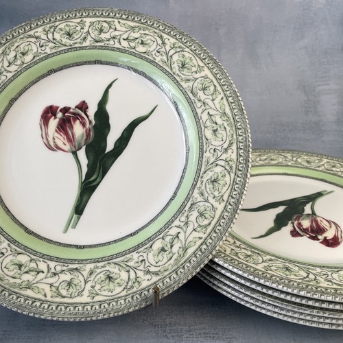 Assiettes dessert faience - 6, à