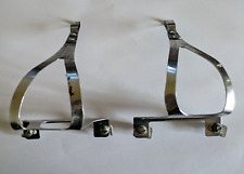 Ancienne paire de repose cale pied pédale vélo vintage CHRISTPOHE avec sangles