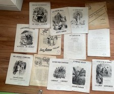 Partitions illustrées ou dédicacées Nadaud Audran Boieldieu Chant Piano