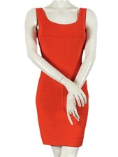 Robe Bandage Rouge Vif Hervé Léger Taille 36