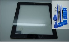 Numériseur, Digitizer, Écran Tactile, Verre Avant, 3M Adhésif pour iPad 2 Noir
