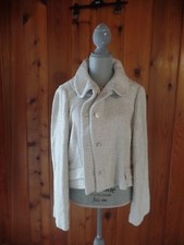 New INTERMIX Ivory metallic Tweed Basic Jacket Size 46 US 10 $395
